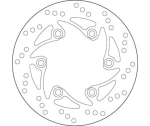 Δισκόπλακα SBS/5053 230X104X4,0X6X10,5 Πισ. DUKE125'11-,DUKE200'14-,DUKE390'13-