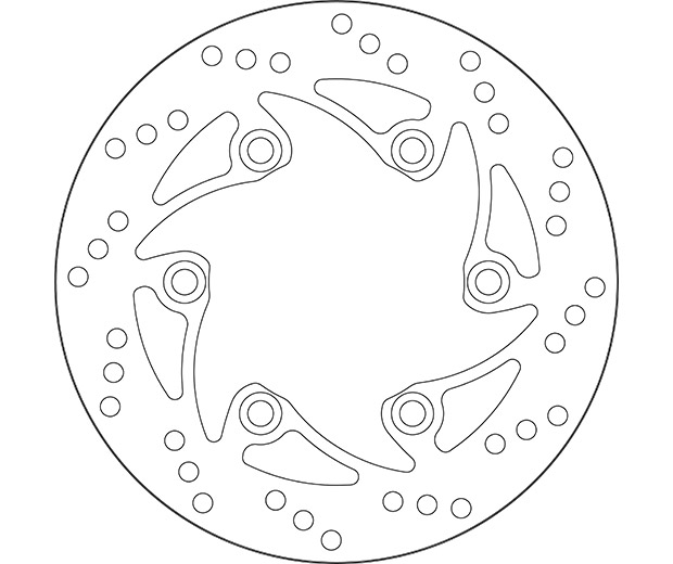 Δισκόπλακα SBS/5053 230X104X4,0X6X10,5 Πισ. DUKE125'11-,DUKE200'14-,DUKE390'13-