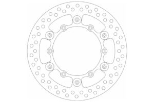 Δισκόπλακα SBS/5085 250X118X3,0X6X6,5 Εμπρ. YZ250F'01-15,YZ125'02-17,WR450F'03-15