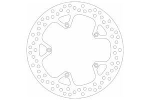 Δισκόπλακα SBS/5197 260X125X5,0X5X6,5 Εμπρ./πισ. BEVERLY200'02-'/250'07-,CRUISER500'08-12