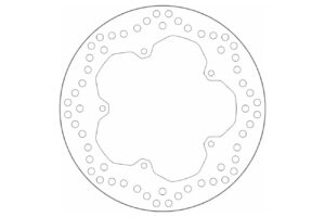 Δισκόπλακα SBS/5286 240X125X4.5X5X6,5  Πισ. MP3-125/250/300/500,BEVERLY500,X8-400,X9-500