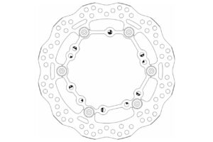 Δισκόπλακα SBS/6212 267X132X4.0X5/6X8,5 Εμπρ. Μαργαρίτα YP125/250/300X-MAX,YP400MAJESTY