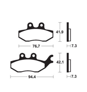 Τακάκια BENDIX MA280 FA374 STD