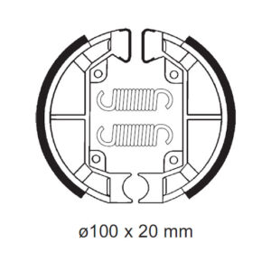 Σιαγώνες BENDIX BA 187/886 PIAGGIO50CC