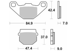 Τακάκια SBS 101HF SFA083 SCOOTER 50-124CCM