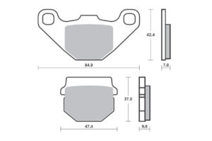 Τακάκια SBS 101HM SFA083 SCOOTER 50-124CCM