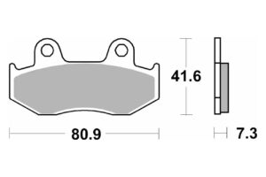 Τακάκια SBS 104HF FA92-323/2 SCOOTER 50-124CCM