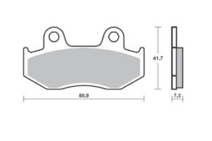 Τακάκια SBS 104HM FA92-323/2 SCOOTER 50-124CCM