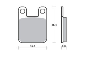 Τακάκια SBS 105HM SFA115 SCOOTER 50-124CM