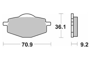Τακάκια SBS 107HF SFA101