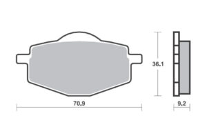 Τακάκια SBS 107HM SFA101