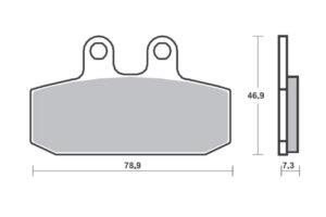 Τακάκια SBS 108HM SFA256
