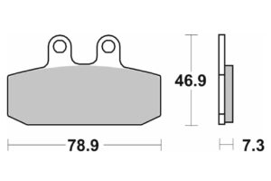 Τακάκια SBS 108CT FA256 MAXI SCOOTER 125-249CCM