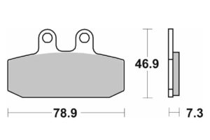 Τακάκια SBS 108MS FA256 MAXI SCOOTER SINTER 250-600CCM