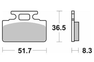 Τακάκια SBS 110HF FA151 MIO50-100