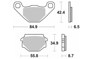 Τακάκια SBS 113HF FA382