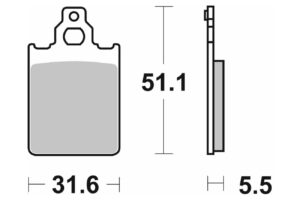 Τακάκια SBS 117CT FA186 MAXI SCOOTER 125-249CCM