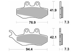 Τακάκια SBS 120CT FA194 MAXI SCOOTER 125-249CCM