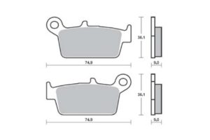 Τακάκια SBS 121HM FA131/3 SCOOTER 50-124CCM