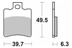 Τακάκια SBS 123HF FA193 SCOOTER 50-124CCM