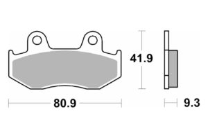 Τακάκια SBS 125MS FA323 MAXI SCOOTER 250-600CCM
