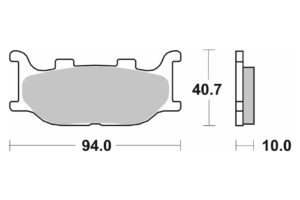 Τακάκια SBS 128MS FA199 MAXI SCOOTER 250-600CCM