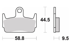 Τακάκια SBS 129HF FA234 SCOOTER 50-124CCM