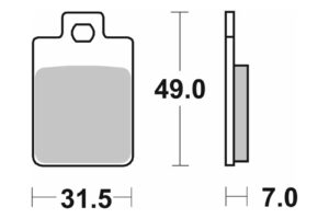 Τακάκια SBS 130HF FA255 SCOOTER 50-124CCM