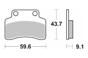 Τακάκια SBS 141HF FA235 SCOOTER 50-124CCM,KEEWAY/MATRIX50/125/150