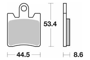 Τακάκια SBS 146HF FA283  4τμχ/Σετ SCOOTER 50-124CCM