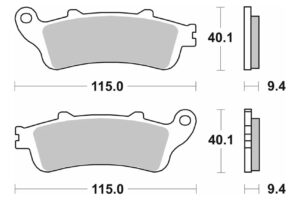 Τακάκια SBS 147CT FA281 MAXI SCOOTER 125-249CCM