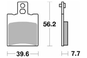 Τακάκια SBS 149HF FA206 SCOOTER 50-124CCM