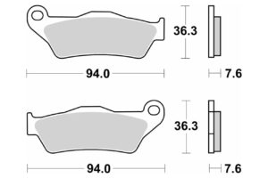 Τακάκια SBS 151HM SFA181