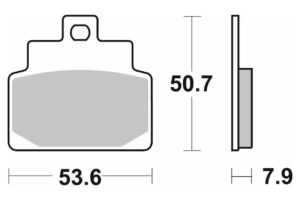 Τακάκια SBS 153HM FA301 SCOOTER 50-125CCM