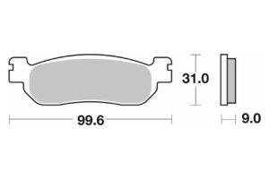 Τακάκια SBS 155HF FA275 SCOOTER 50-125CCM