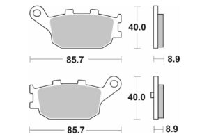 Τακάκια SBS 158HF SFA358