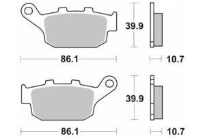 Τακάκια SBS 161HF SFA140