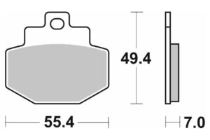 Τακάκια SBS 166CT FA321 MAXI SCOOTER 125-249CCM