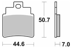 Τακάκια SBS 171HM FA355 4τμχ/Σετ SCOOTER 50-124CCM