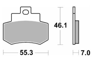 Τακάκια SBS 172CT FA356 MAXI SCOOTER 125-249CCM
