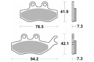 Τακάκια SBS 173HF FA374 SCOOTER 50-124CCM