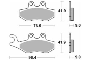 Τακάκια SBS 177MS FA353 MAXI SCOOTER 250-600CCM