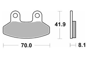 Τακάκια SBS 178HF FA306 SCOOTER 50-124CCM