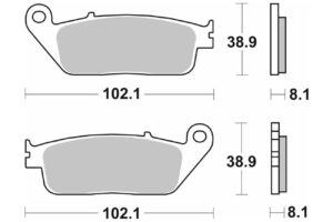 Τακάκια SBS 183CT FA142-FA226 MAXI SCOOTER 125-249CCM