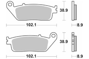 Τακάκια SBS 184MS FA142-FA226 MAXI SCOOTER 250-600CCM