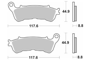 Τακάκια SBS 192HF FA388 SCOOTER 50-124CCM