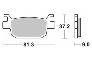 Τακάκια SBS 193HM FA415 SCOOTER 50-124CCM
