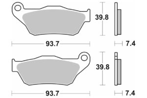 Τακάκια SBS 194CT FA430 MAXI SCOOTER 125-249CCM