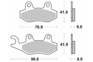 Τακάκια SBS 197HF FA135-FA214 MAXI SCOOTER 250-600CC
