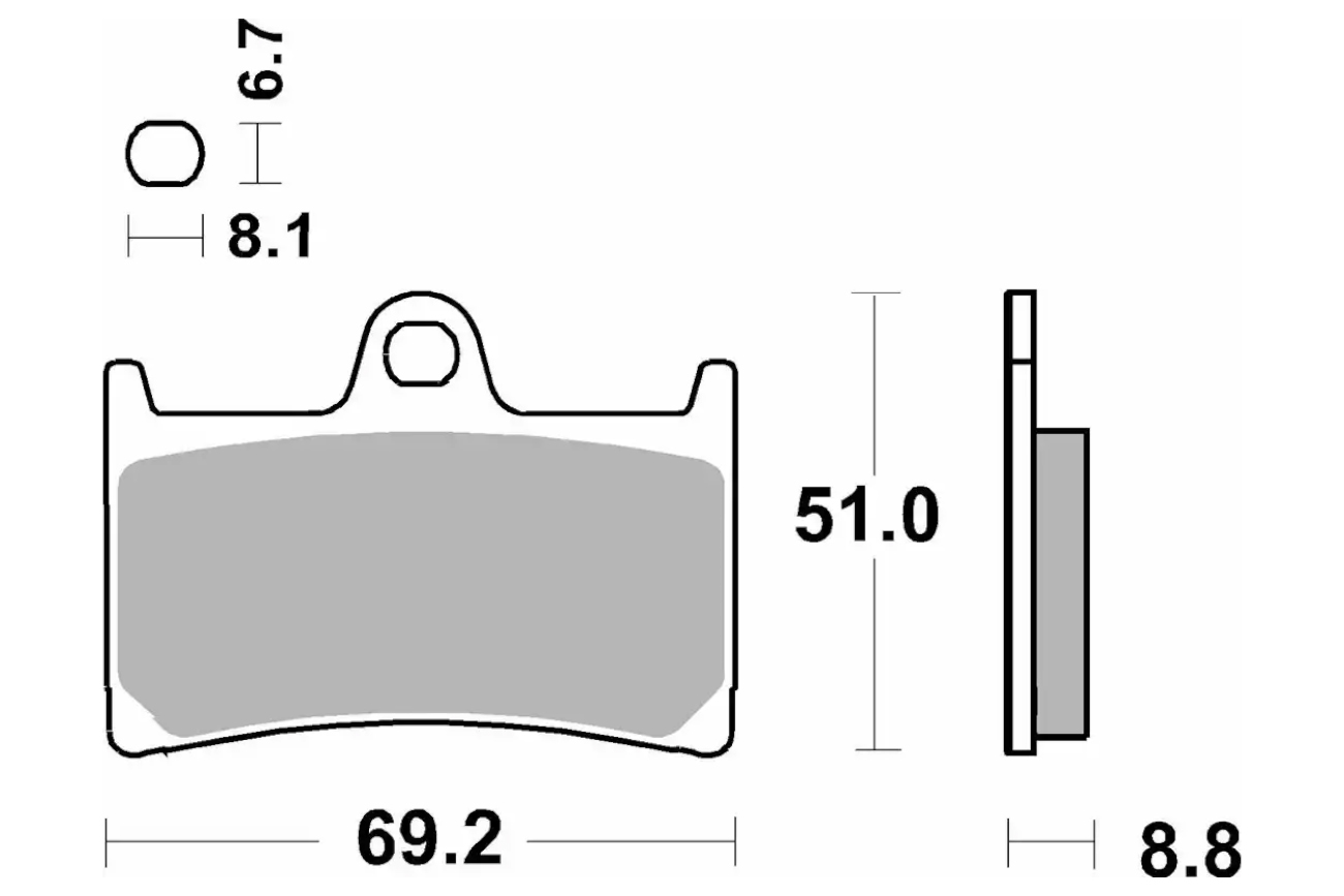 Τακάκια SBS 198MS FA252-FA380 MAXI SCOOTER 250-600CCM